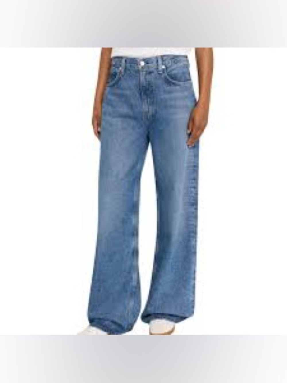 Citizens of Humanity Paloma Baggy Wide Leg Jeans Sienna Blue Size 25
